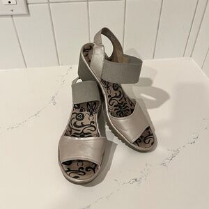 Silver sandals